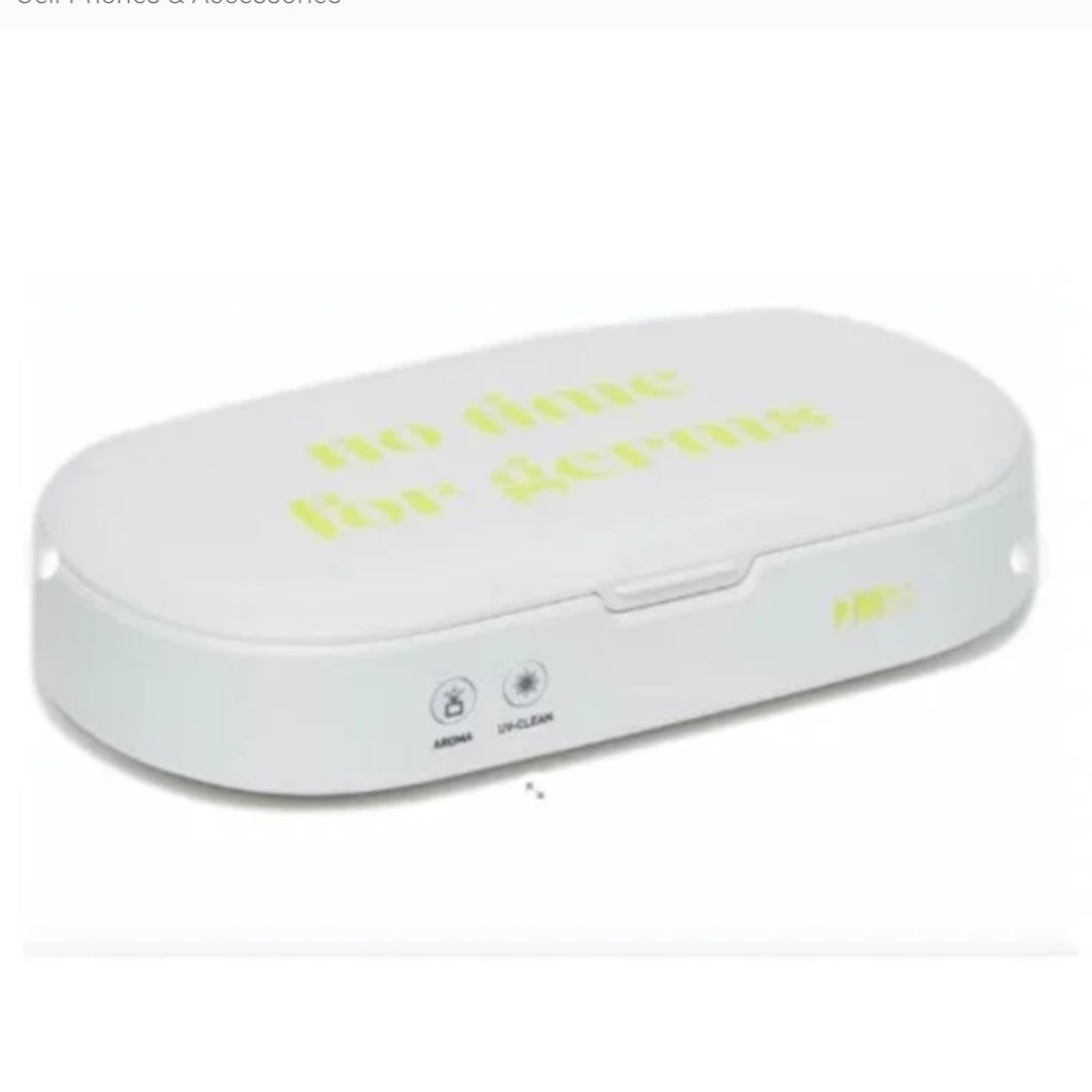 Mytagalongs UV Sanitizer Kit Cell Phone No Time For Germs In Lime